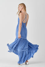 Load image into Gallery viewer, Shirred Ruffle Maxi Dress
