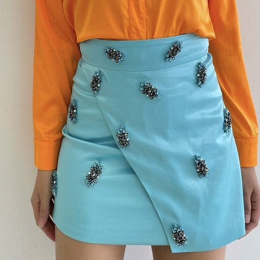 Blushing Blue Skirt