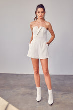 Load image into Gallery viewer, Off Shoulder Romper - White
