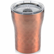 Load image into Gallery viewer, 12 oz Hammered Copper Stainless Steel Tumbler
