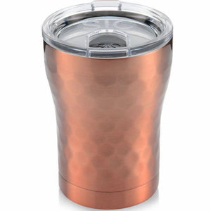 12 oz Hammered Copper Stainless Steel Tumbler