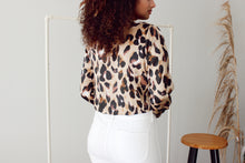 Load image into Gallery viewer, Wrap Me Up Cheetah Blouse *LARGE*
