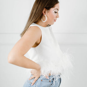 Pretty in Feathers Top